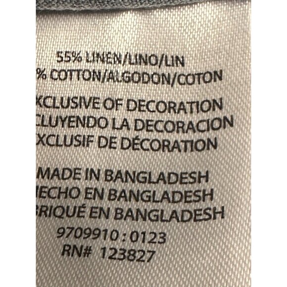 Tenth & Ocean Washable Linen Topical Short Sleeve Button Down Shirt Men's XL - Picture 7 of 8